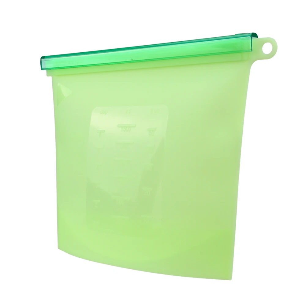 Sandwich Store Freezer Safe Frozen Fruit Seal Vacuum Baby Food Flat Container Reusable Bags Silicone Food Storage Bag