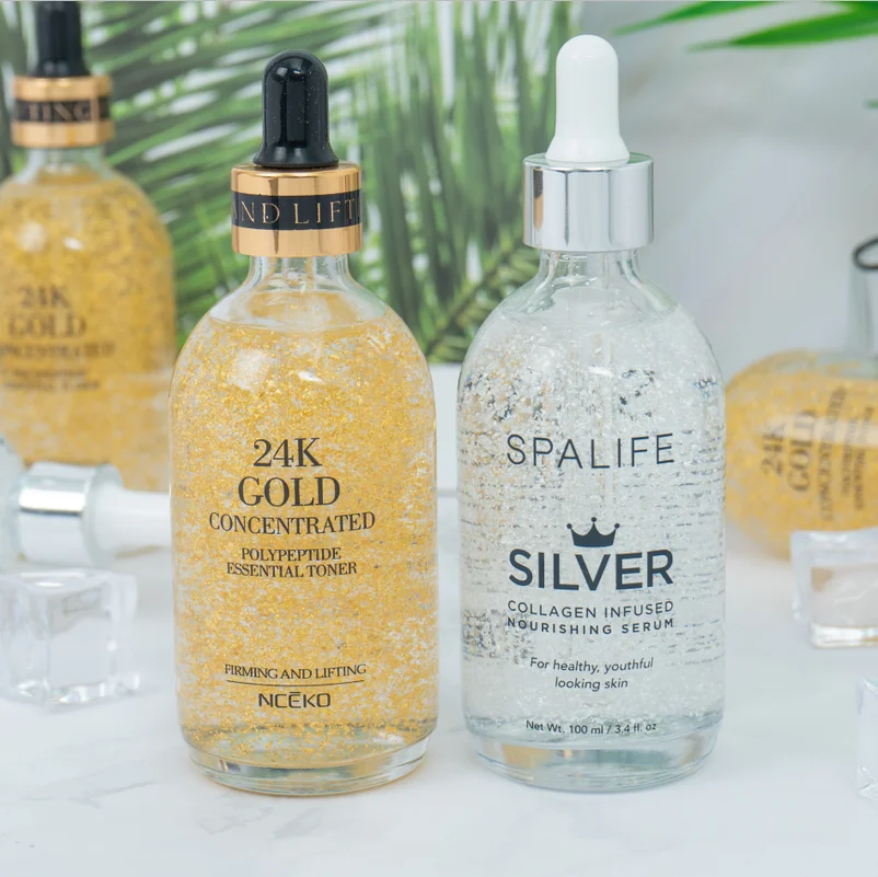 Wholesale High Quality Hyaluronic Anti Aging Moisturizing Face 24K Gold Face Serum