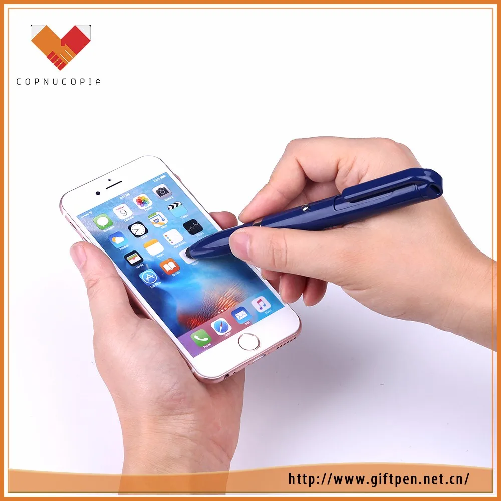 2020 Popular Best reputation black or blue parker refill Stylus mobile magnifier pen