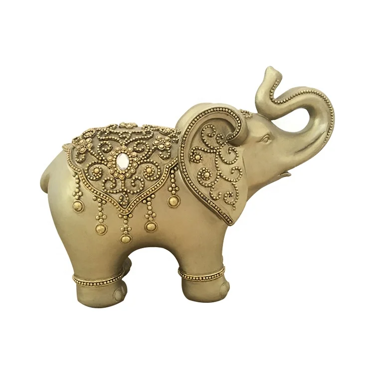 
Home Decoration Indian Elephant Resin Animal Statue Craftwork Gift 