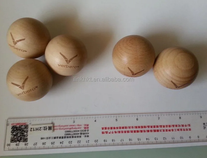 
Wooden Hockey Balls with logo 