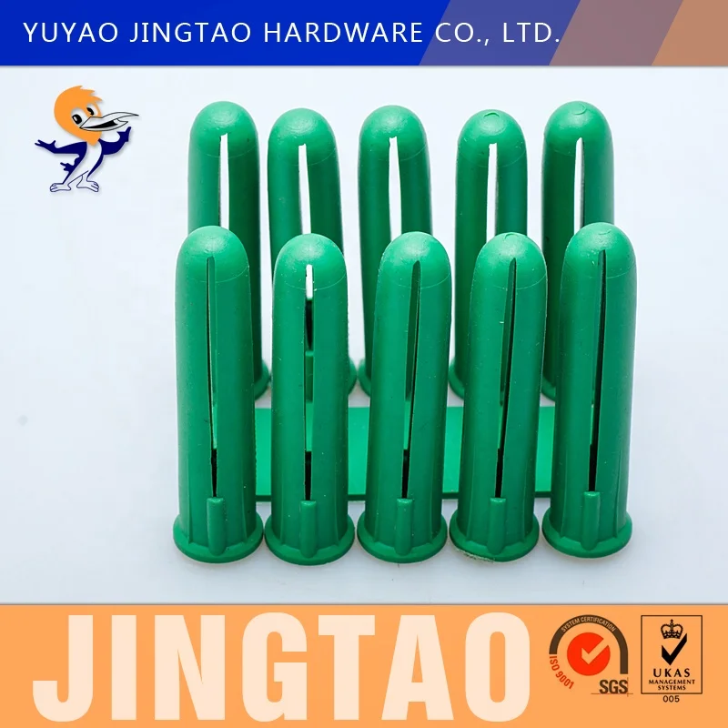 Green High Quality Colorfu Hdpe Plastic Expansion Wall Plugs 5.5MM