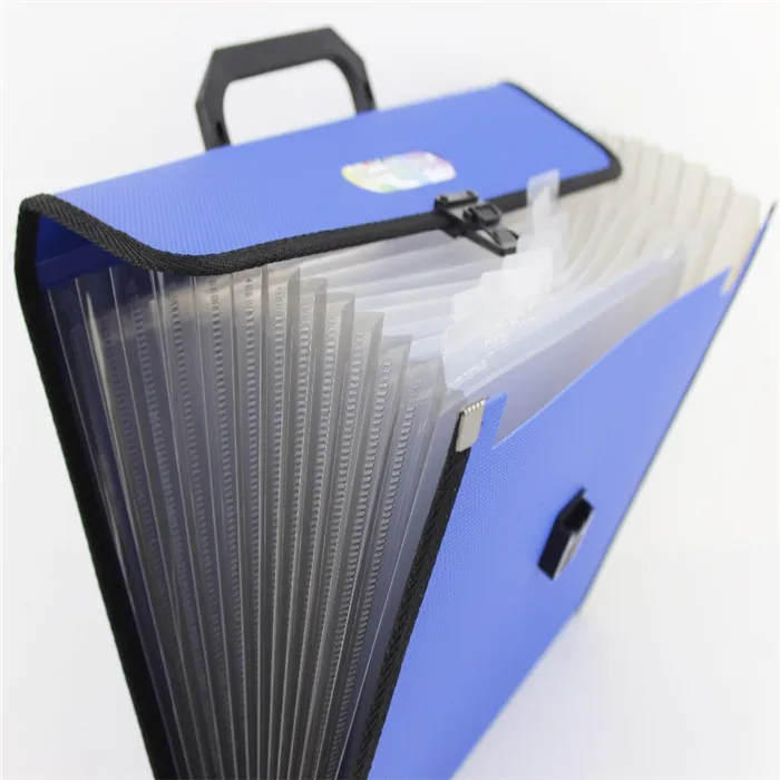 Poly  Letter Size Expanding File Folder 12 Pockets document bag for office with handle