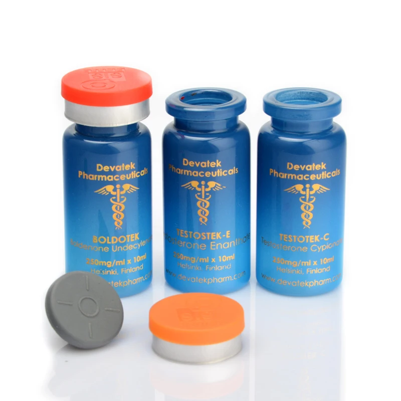 Wholesale custom empty injection vial luxury 10ml glass vial steroid labels China factory vial caps