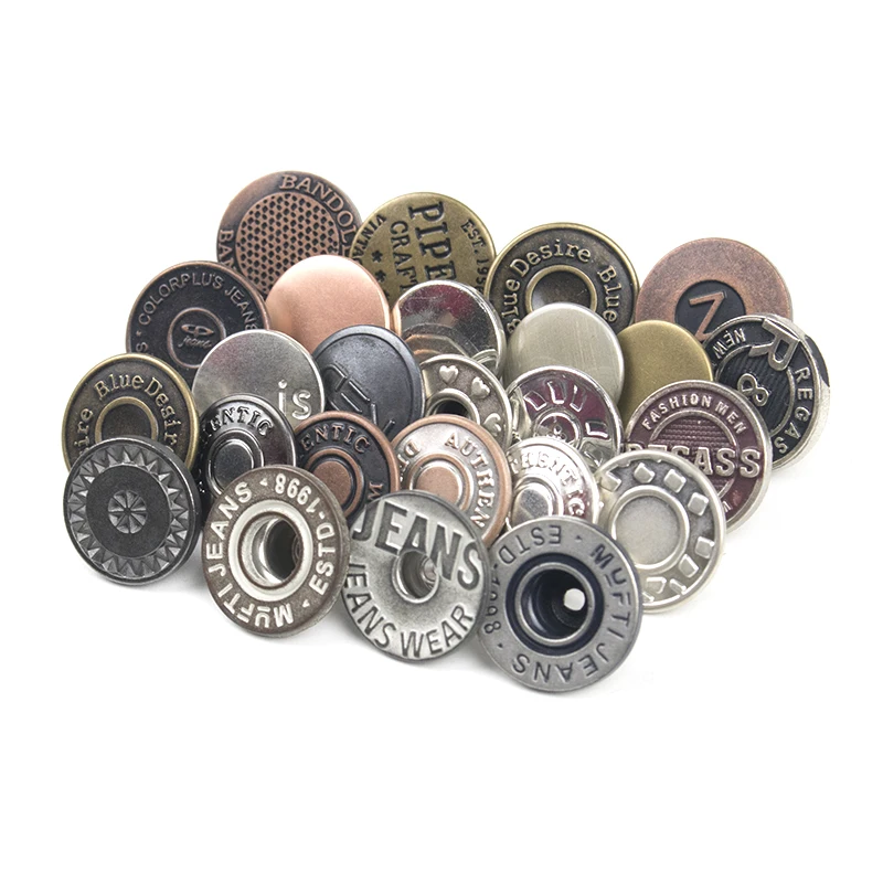 Good Price Factory Direct Supply High Quality Alloy Brass Tack Jeans Button Custom