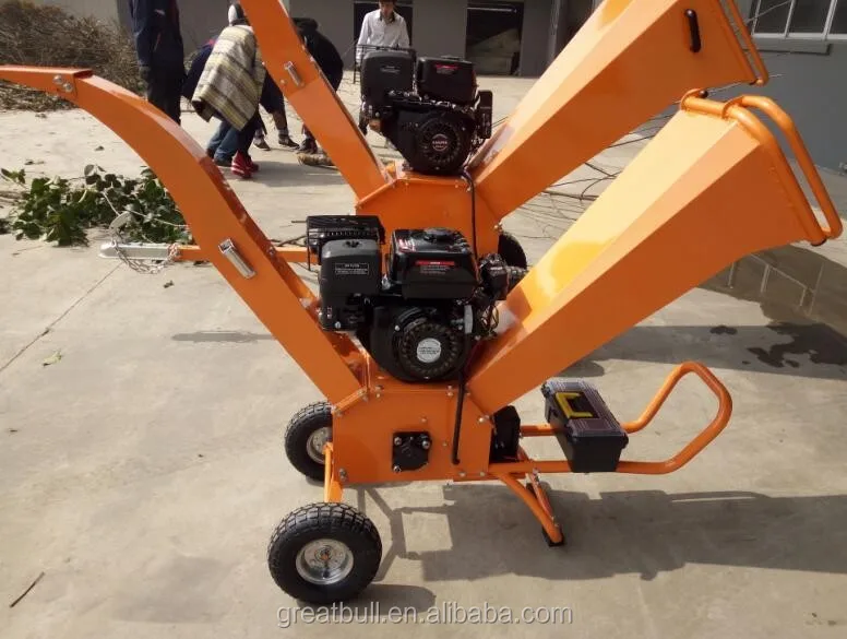 Greatbull Wood Chipper Shredder with CE Certificate Gasoline Engine Garden Shredder