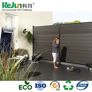 Customized Different  Size Outdoor Garden Elegant WPC Fence