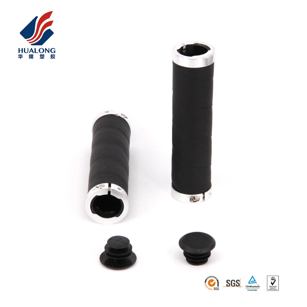 Ningbo HUALONG HL-G215E two sides locking mtb lock on grips with PU bar tape