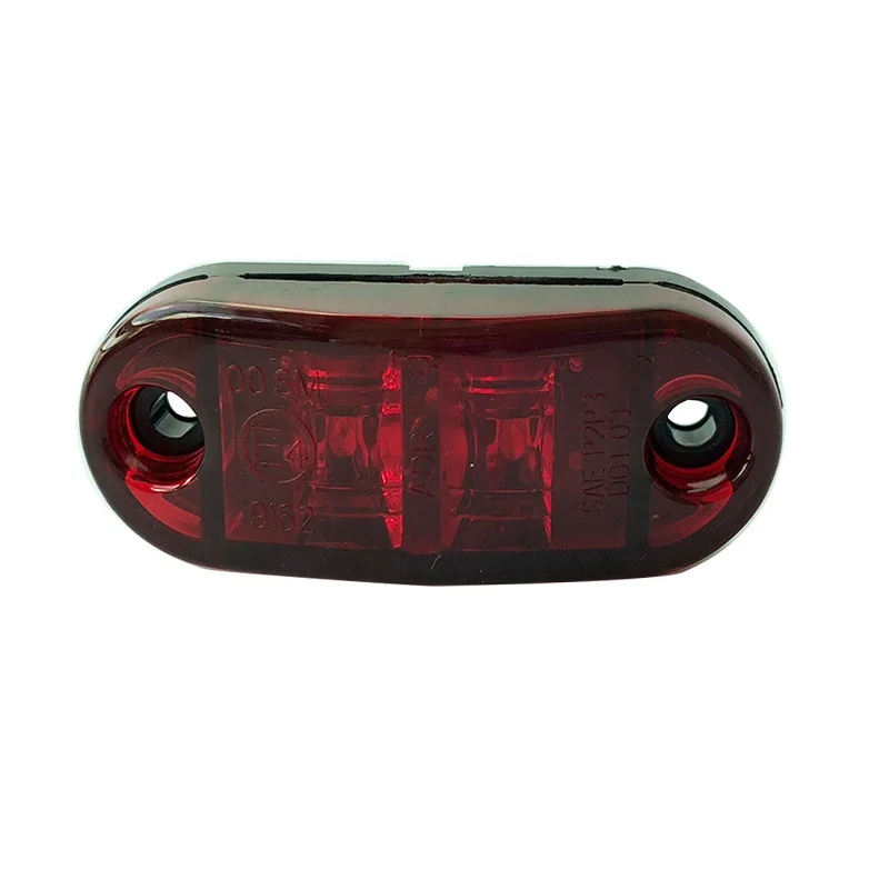Emark 2.5inch 10-30V Oval Clearance Marker Light for bus truck trailer car suv