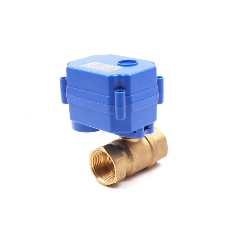 electric water brass ball control valve 2 wire 3 wire 5 wire electric motor operated control valve