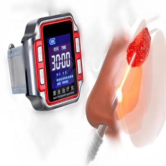 650nm Red Light Cold Laser Watch reduce blood sugar treat diabetes lower hyperviscosity at home China