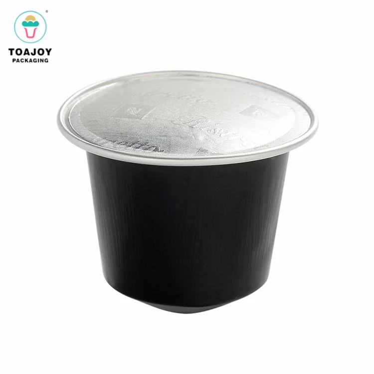 Disposable Metal  Nespresso Coffee Capsule with Lids