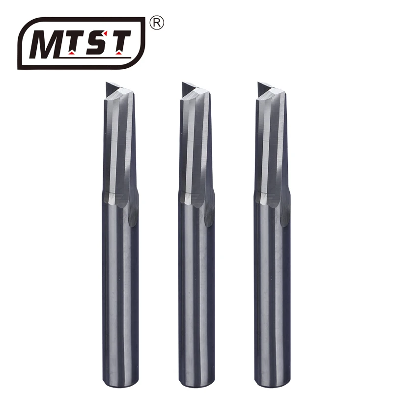 
4mm double flute straight groove end mill carving cnc engraving machine wood cutter carbide tools 