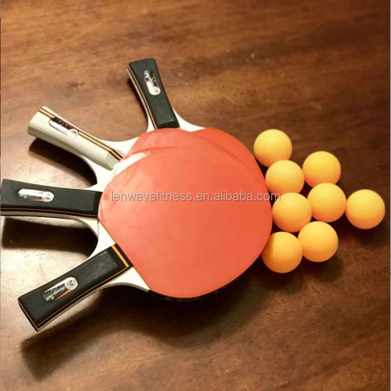 Профессиональный набор ракеток для настольного тенниса, настраиваемый логотип от производителя, 4 ракетки для пинг-понга