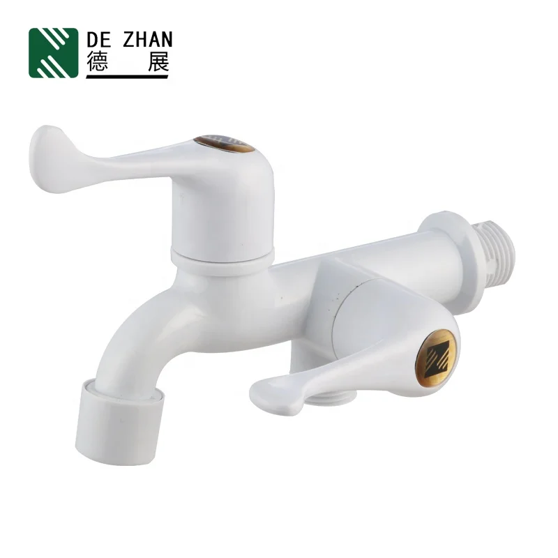 Hot Sale Plastic Bibcock Water Faucet Tap Double Bibcock Faucet
