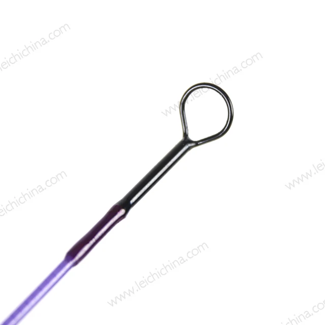 Purple 8ft 4wt 4pc carbon fiberglass fly fishing rod