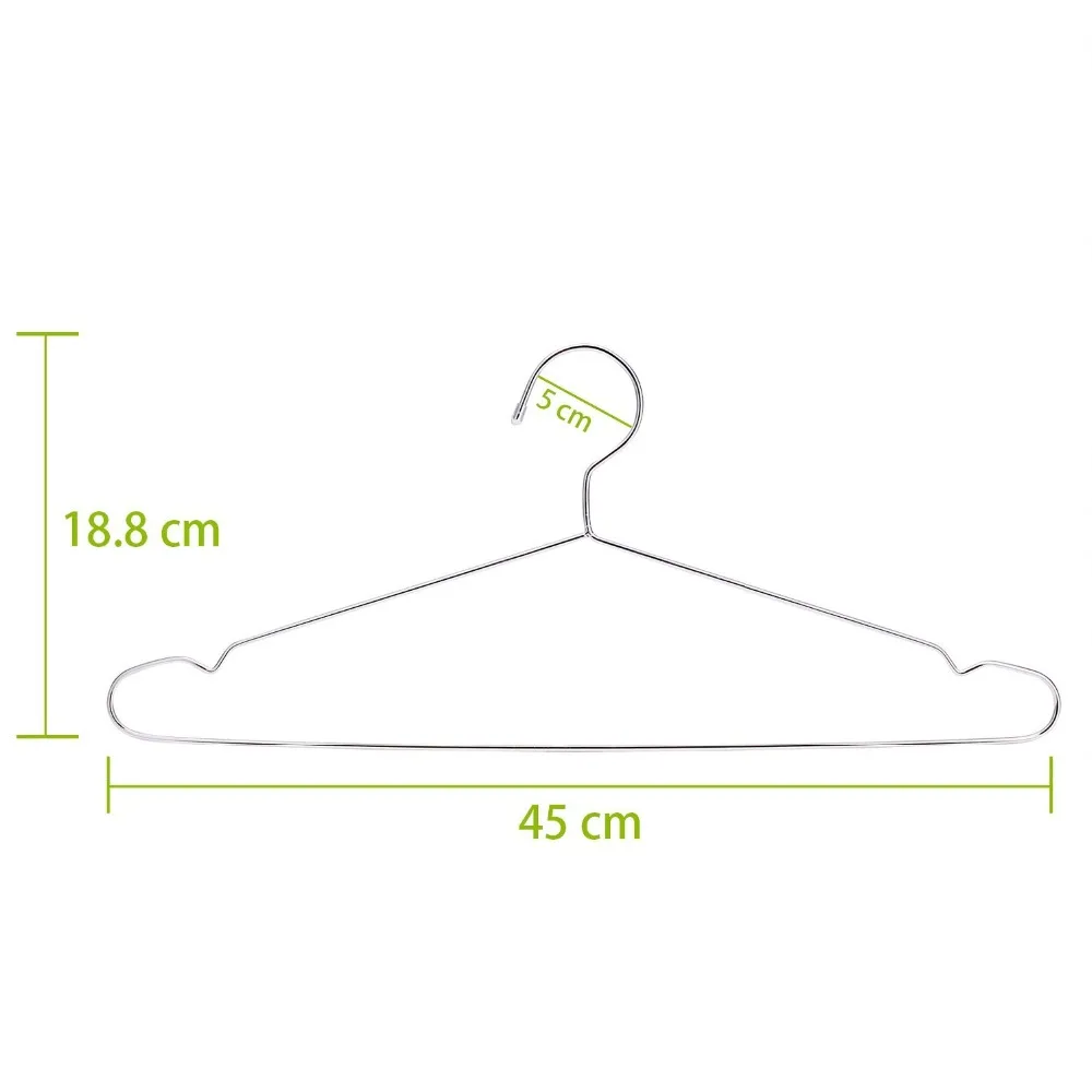 Inspring Stainless Steel Metal Hanger Strong Wire Clothes Hangers