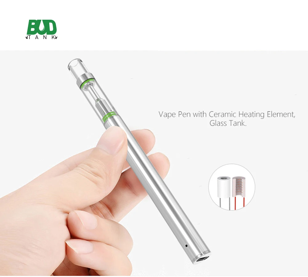 
2020 new cbd oil electronic cigarette ceramic 0.5ml glass cartridge disposable e cig 