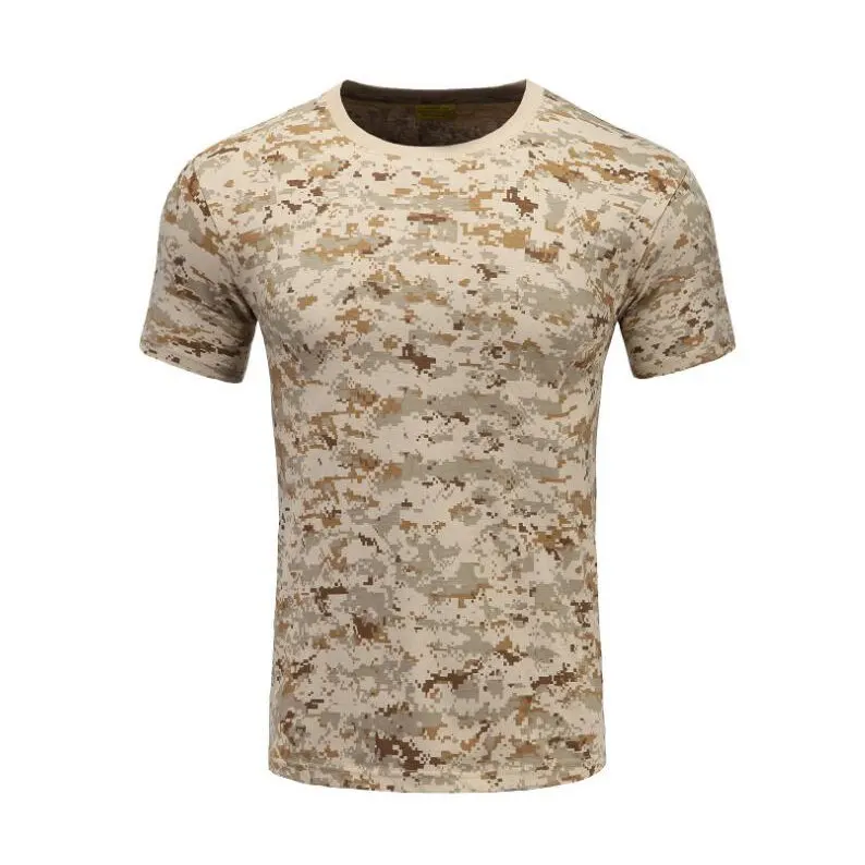 XH024 Military Camouflage Clothing Sand Camo T-shirt 100% Cotton Custom Design special forces uniforms