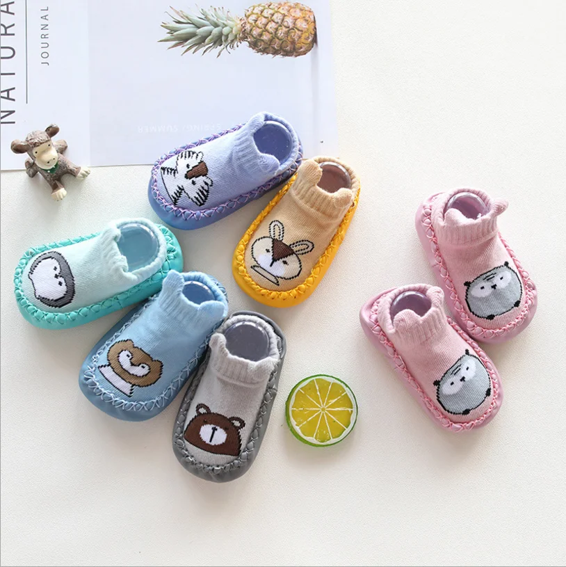
Newborn baby non -slip socks rubber shoe socks toddler tube socks 