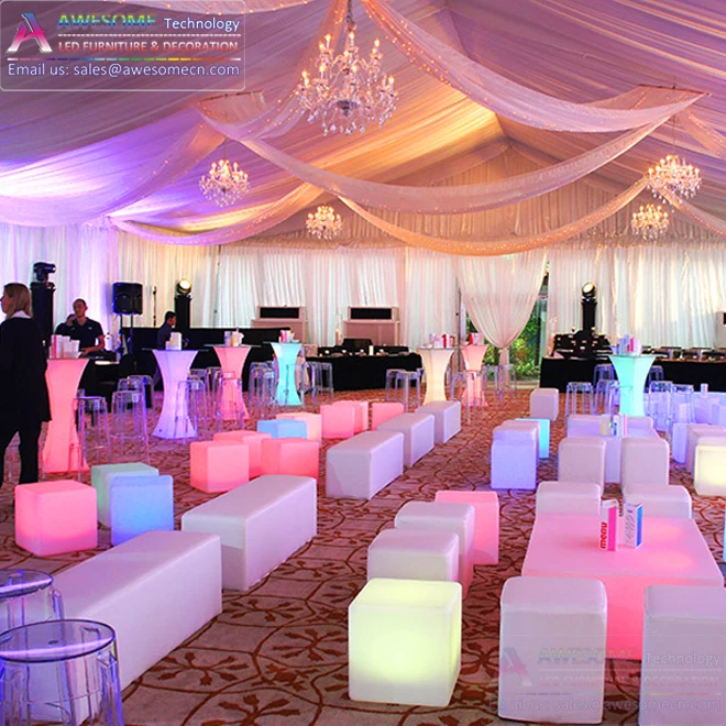 Led Acrylic Cube Table / Plexiglass Cube (Ta110A)