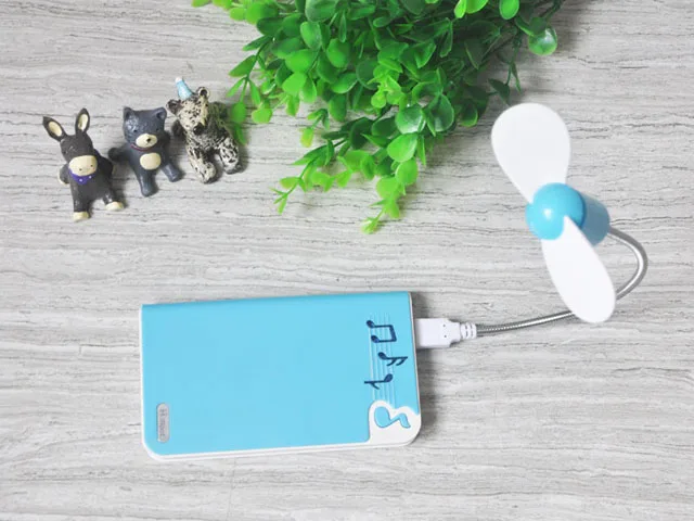 electric usb mini fan cooler fan portable with two blades Flexible USB fan