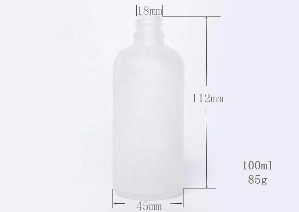 
5ml 10ml 15ml 20ml 30ml 50ml 100ml Frost Boston Round Glass Dropper Bottle 
