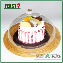 Wholesale High Quality Wooden Cheese Board Cheese  With Glass Cover