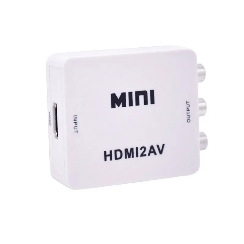 1080P Mini Composite HD MI to 3 RCA AV CVBS HD MI2AV Converter Adapter for TV Box game console Projector HD MI To AV Convertor