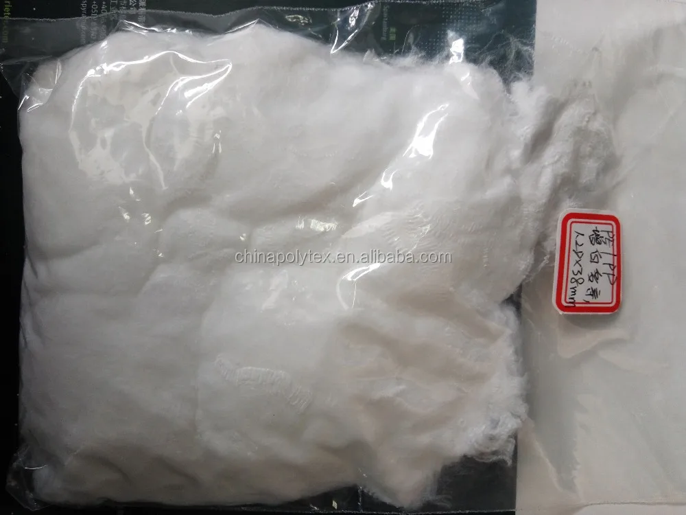 
bicomponent fiber PE/PET PP/PET 1.4den 38mm 2DEN 51MM 