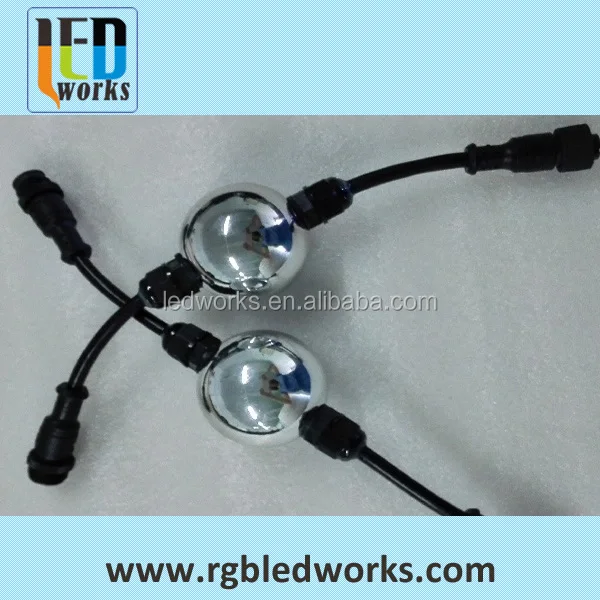 Digital dmx 3d rgbw ball 40mm diameter milky housing RGB LED ball light