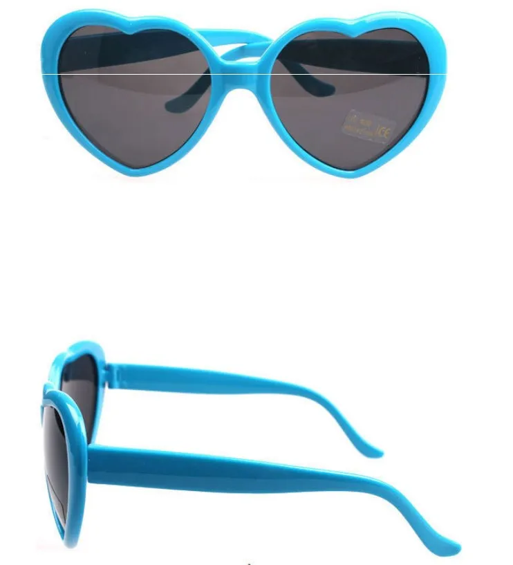 B381 Heart-shaped Sunglasses Loving Retro Glasses Oversized Mirror Hot Style Eyeglass