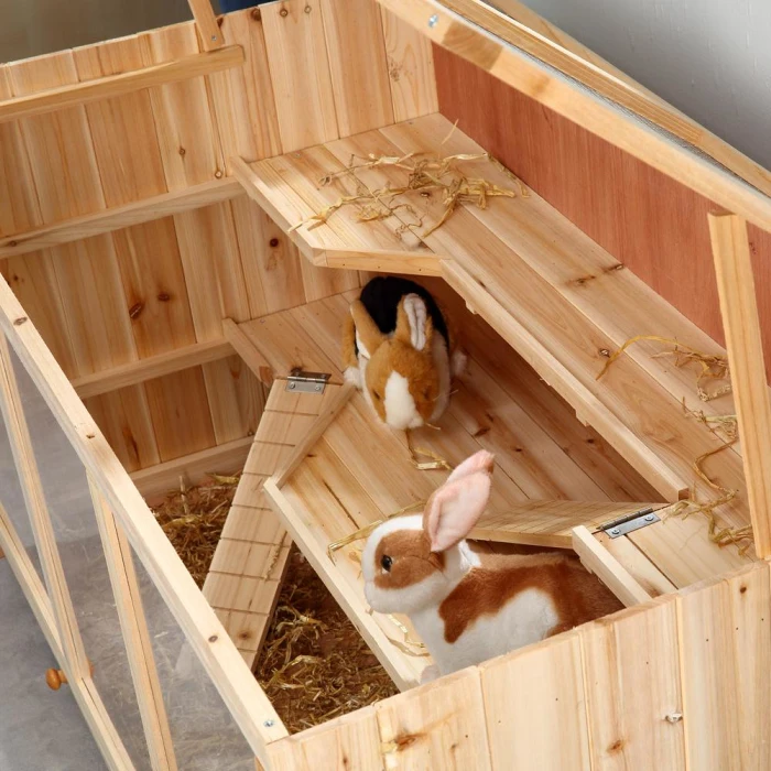 Wooden Pet Small Animal Bunny House Hamster Cage