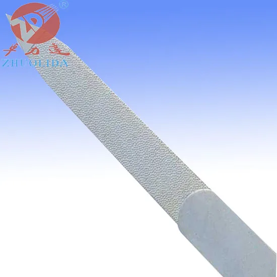 
customized non-slip stainless steel nail file 