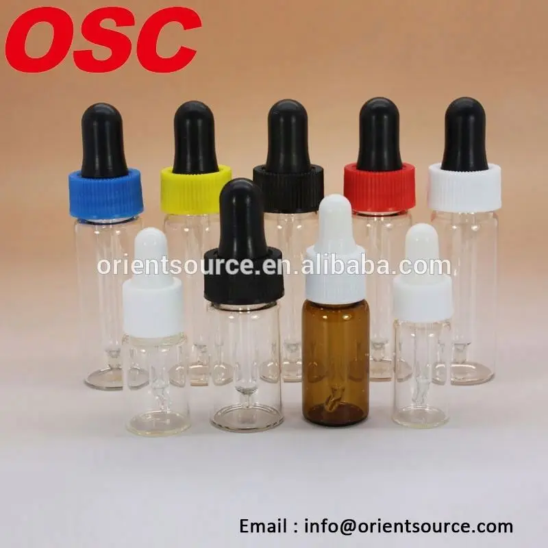2 dram test tube vials pharmaceutical vials glass vials with screw caps and dropper