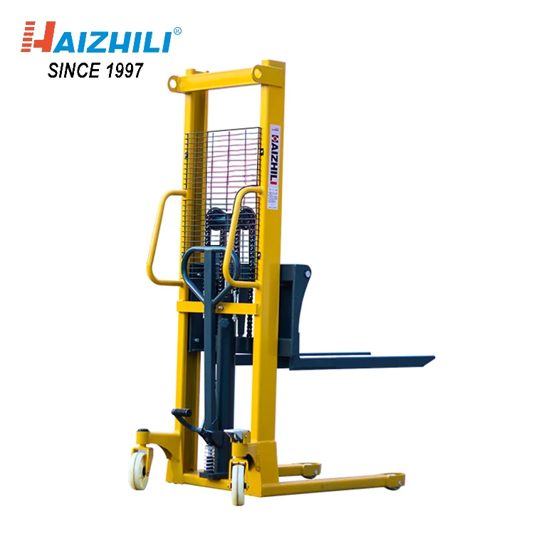 HaizhiLi Handling Equipment Hot sale 2 ton hand operated stacker hydraulic lifter stacker