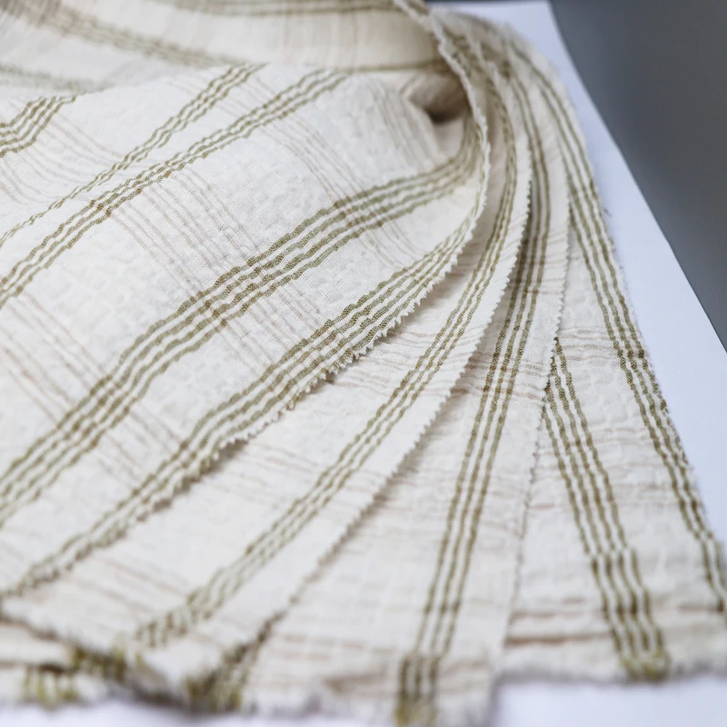 2021 factory wholesale spandex strentch  linen cotton fabric for woman dress shirt clothing