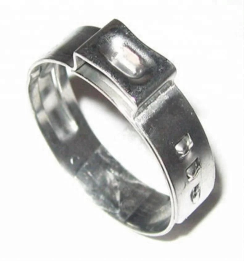 stainless steel hose clip/ single ear hoss clamp