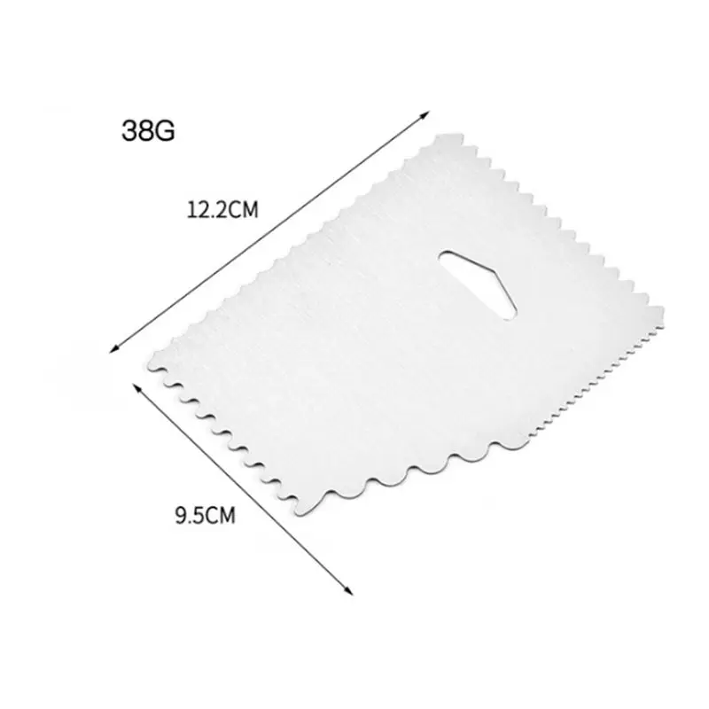 Тележка для выпечки из нержавеющей стали скребок и торта-Для Fondant (сахарная), глазурь, миксер для теста, печенья и сахара с инструмент для украшения торта