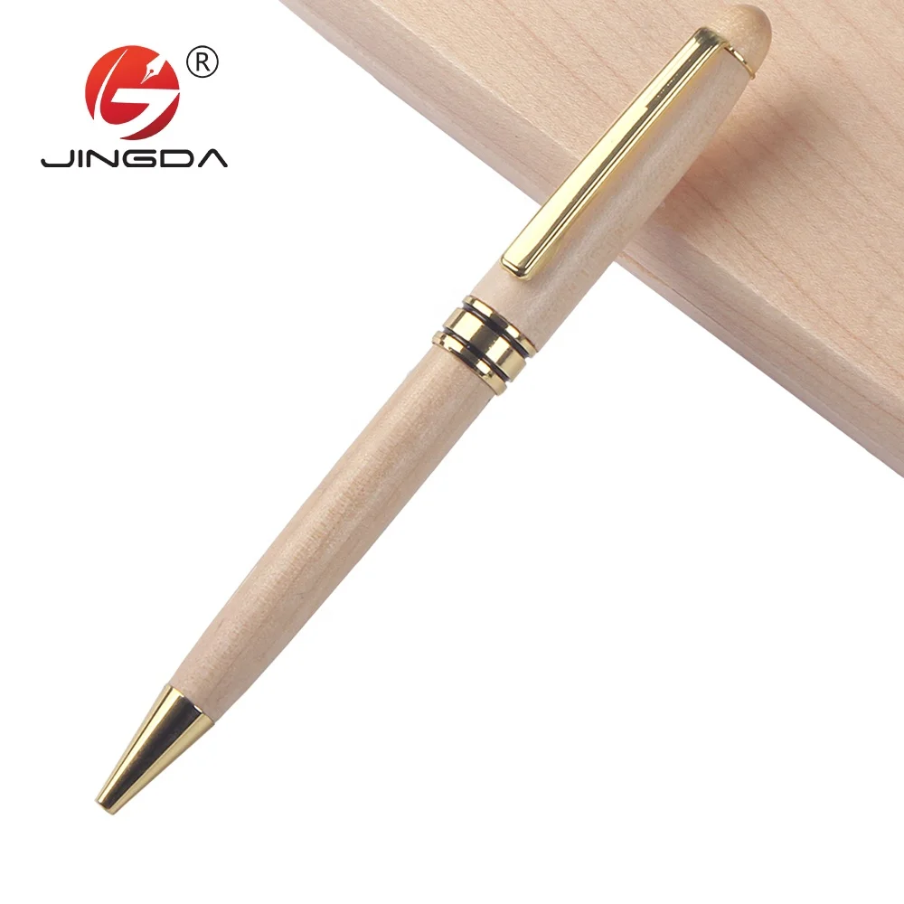 Luxury wood set pen custom logo ball pen office wooden gift set pen