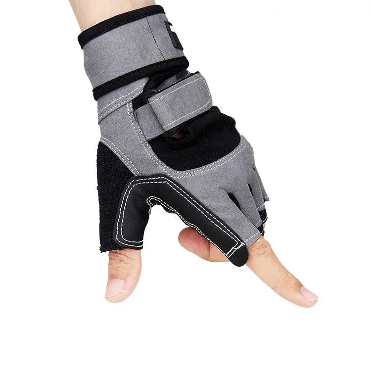 
Durable Gym Fitness Protective Hand Black Wholesale Gloves 