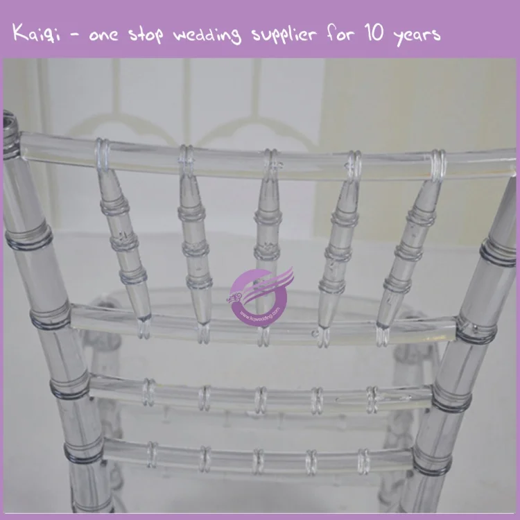 ZY23330 Wholesale wedding transparent plastic resin chiavari chairs