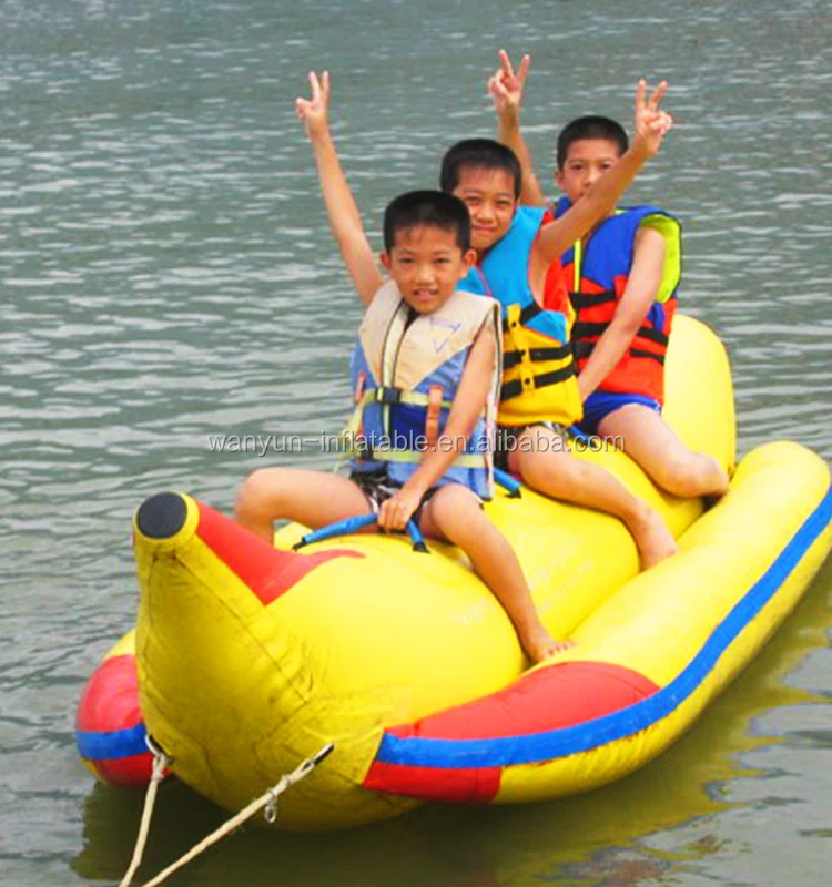 High quality Inflatable Flying Fish Tube Inflatable Water Games Flying Banana Boat inflatable banana boat for sale