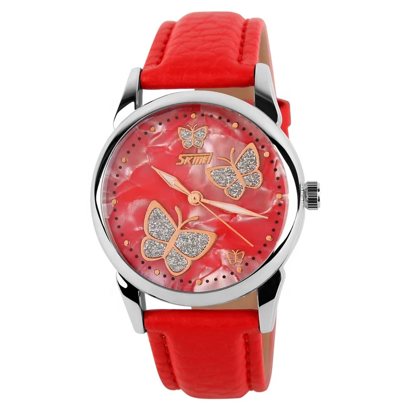 montre guangzhou watch wholesale market branded skmei 9079 stylish womens butterfly watches for girls