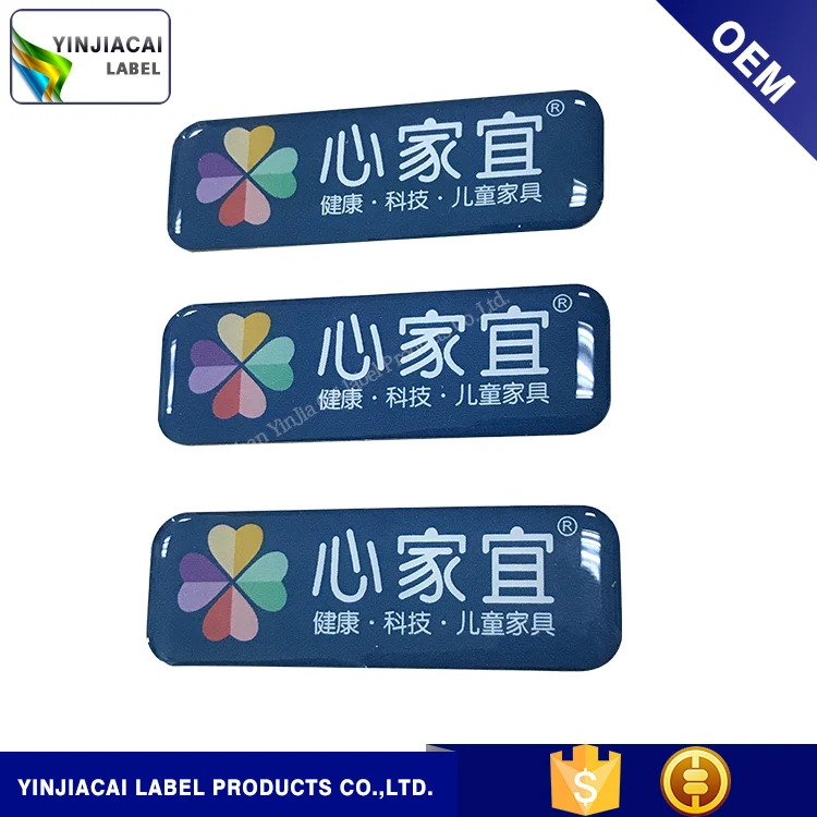 custom made epoxy resin sticker daily label printing service for laundry detergent