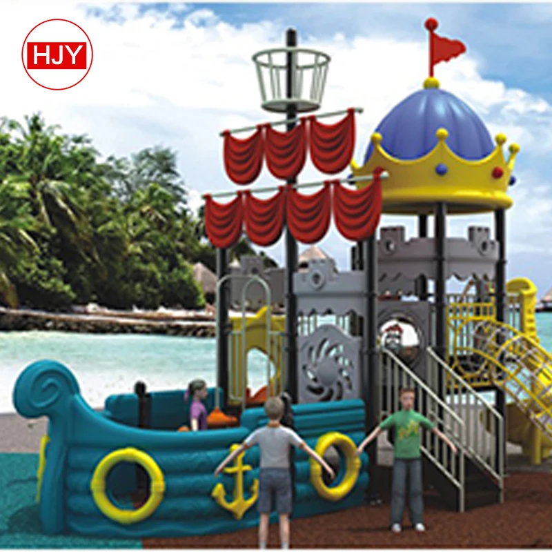 wholesale custom kindergarten children plastic slide with swing