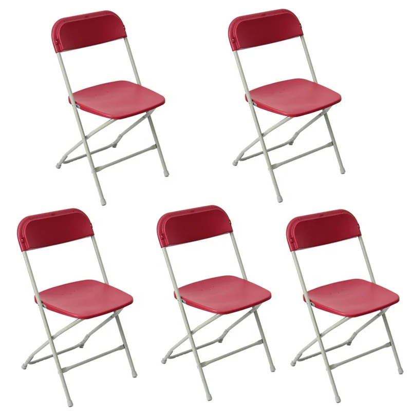 5-Pack Hot Sale Brown Plastic Folding Chair Outdoor Use Perfect for Any Indoor and Outdoor Events like Banquet Wedding Party