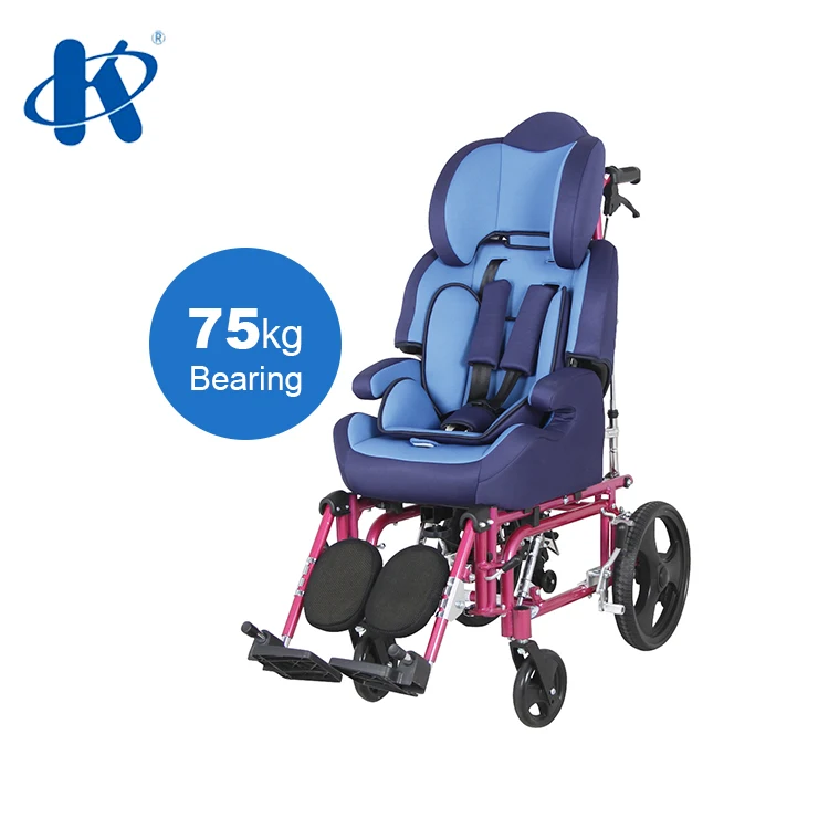 Kaiyang KY958LC-C Cerebral Palsy Wheelchair Children Aluminum Light Weight Wheelchair With Detachable and Elevating Footrest