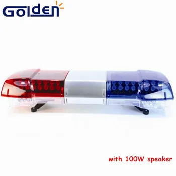 Legion fit 48inch high power police led warning strobe emergency lightbar with siren