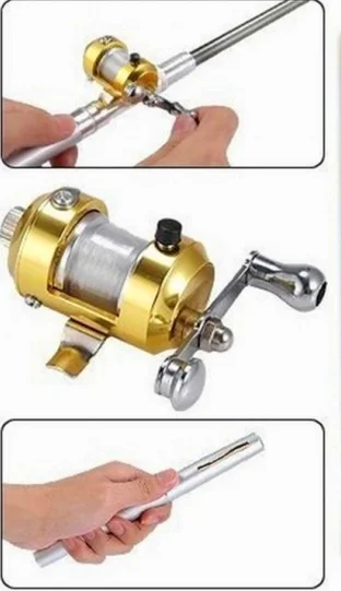 Hot selling Alloy  Pen Stretch Fishing Rod